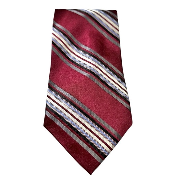 DC by Daniel Craig Other - DC by Daniel Craig- Red Stiped 100% Silk Tie